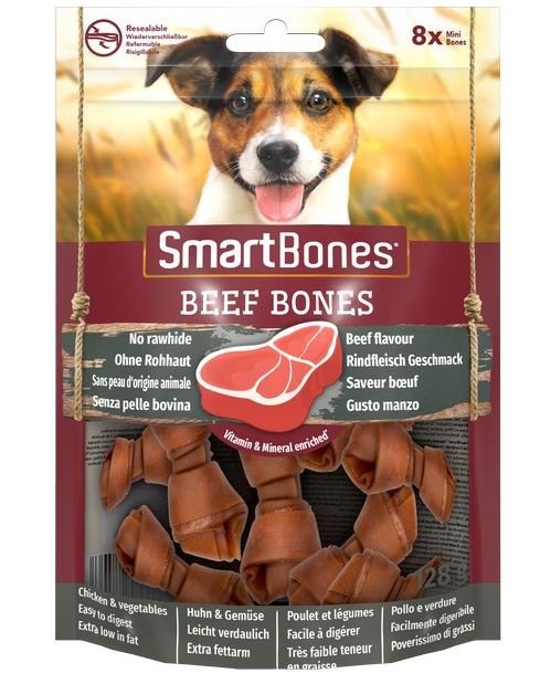 Smart Bones Beef Mini Bones 8 Pcs - 128gr