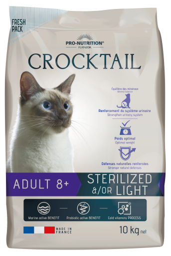 Flatazor Cat Food Cocktail Adult 8+ Sterilized / Light - 10 Kg