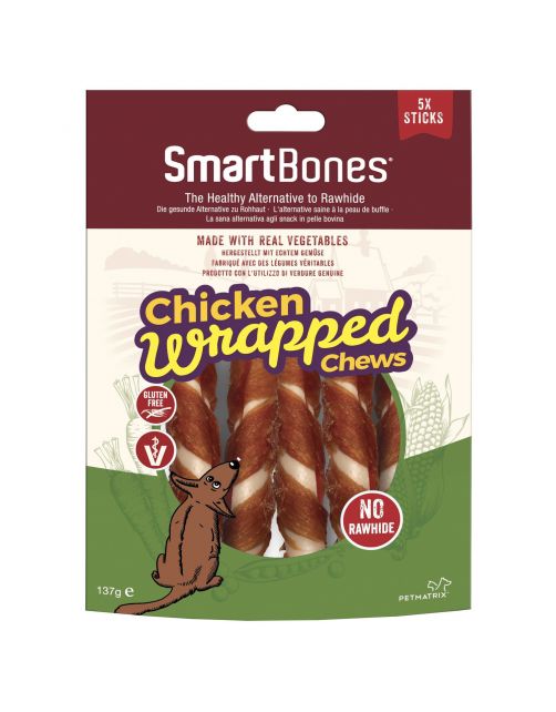 Smart Bones Chicken Wrap Sticks 5 Pieces - 125gr