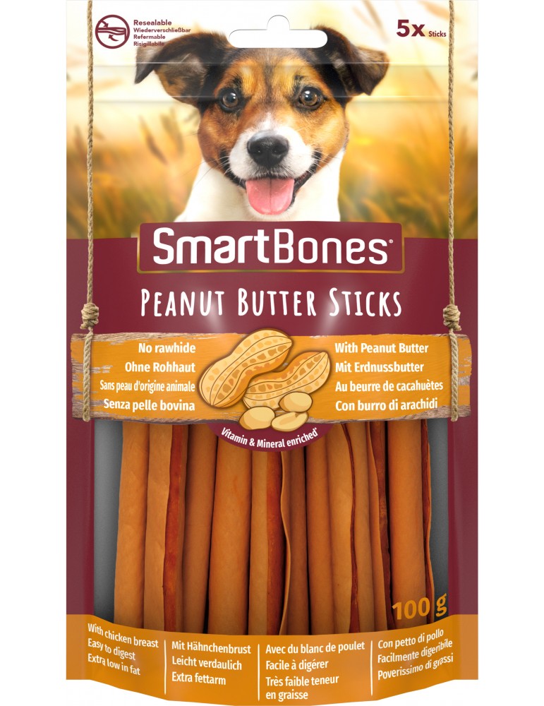 Smart Bones Peanut Butter Sticks - 100gr