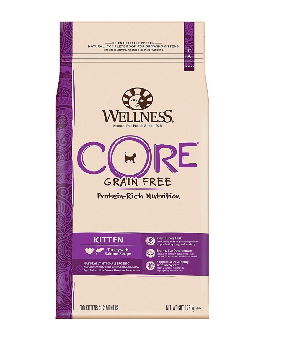 Wellness Core Turkey With Salmon Recipe Kitten Dry Food - 300gr