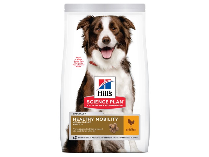 Hill's Science Plan Healthy Mobility Medium Adult Dog Food With Chicken - 3 Kg