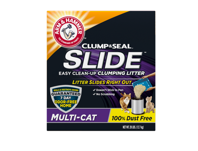 Arm And Hammer Slide Easy Clean-Up Clumping Litter, Multi-Cat - 8.62 Kg