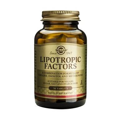 Solgar Lipotropic Factors A Combination Of Choline Inositol & Methionine For Fat Decomposition & Weight Control 50 Tablets