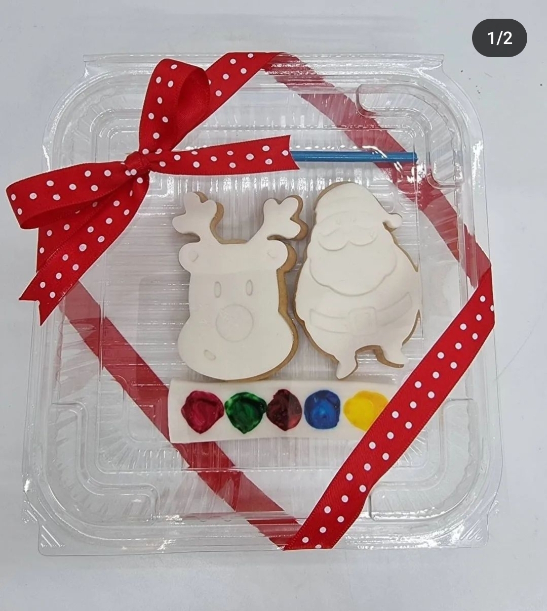 Christmas Paint Your Own Cookie Palette Kit Christmas Delicacies