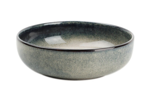 Bowl 13xH4cm grey/green Meridian