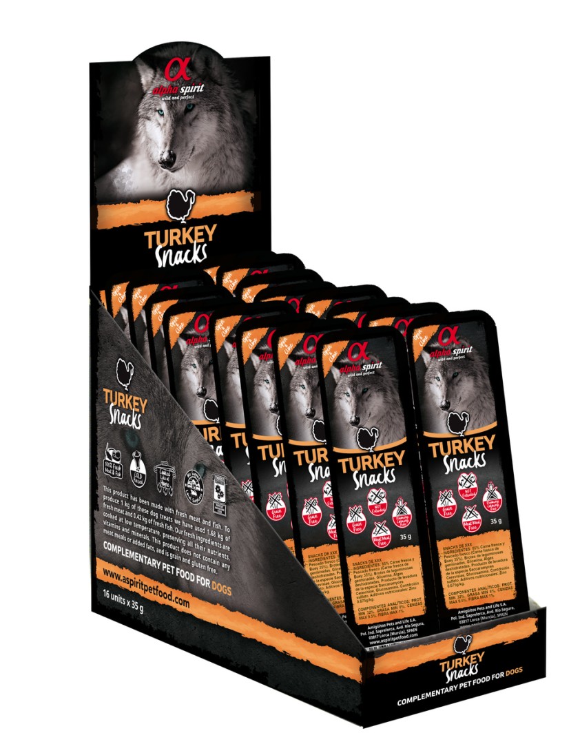 Alpha Spirit Turkey Snacks For Dogs - 1gr