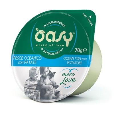 Oasy Wet Cat More Love - Ocean Fish With Potatoes - 70gr