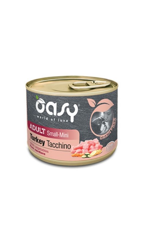 Oasy Wet Dog Grain Free - Adult Small/mini Turkey - 200gr