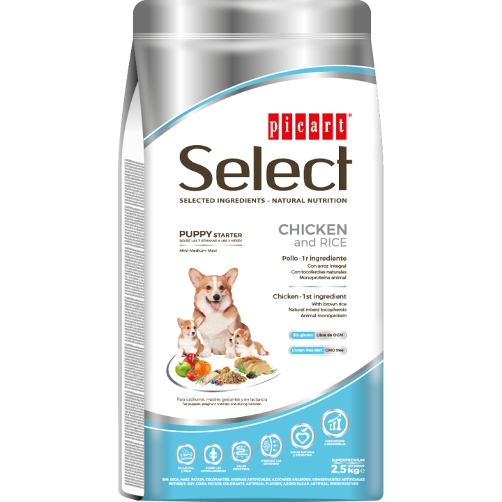 Picart Select Puppy Starter Chicken And Rice - 2.5 Kg