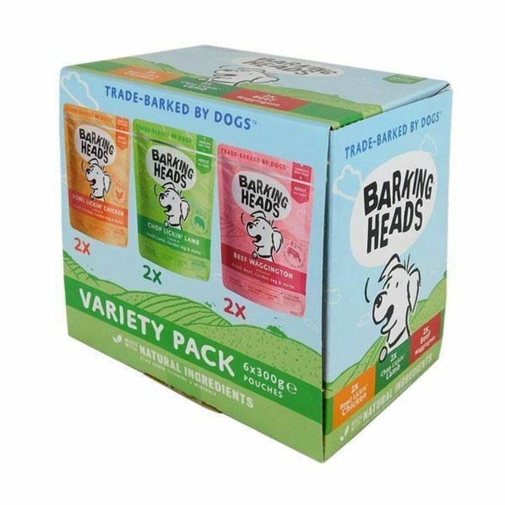 Barking Heads Wet Dog Food Pouches Variety Pack - 1.8 Kg