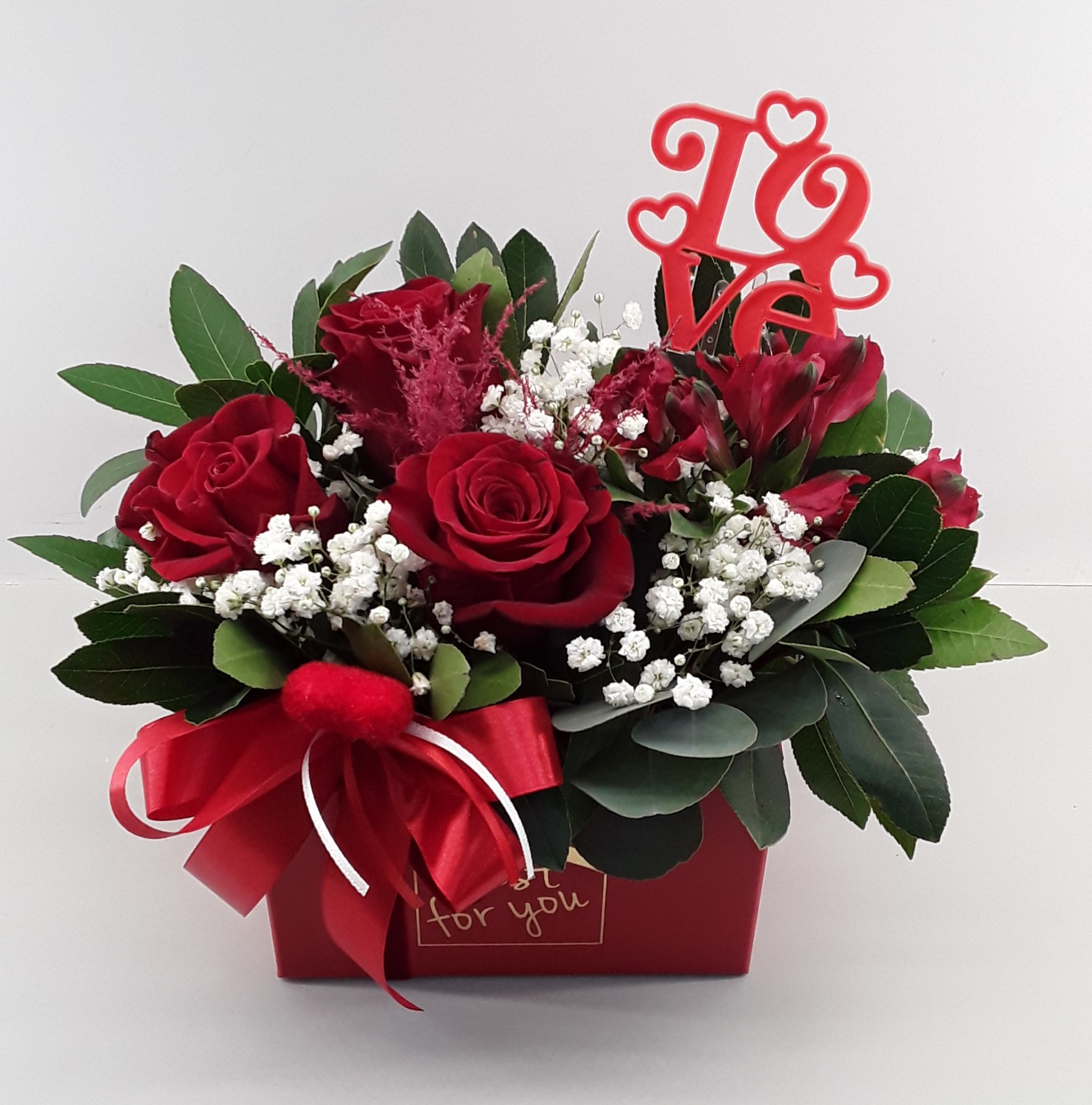 B2415--Mixed flowers in a box