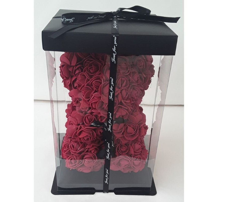 B2445--Bordeaux artificial love teddy bear
