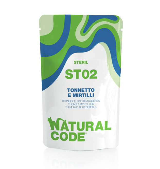 Natural Code Sterilized Tuna And Blueberries 70Gr