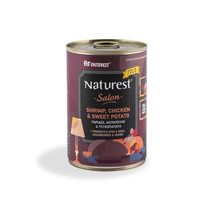 Naturest Salon Chicken & Shrimps With Sweet Potato 400Gr