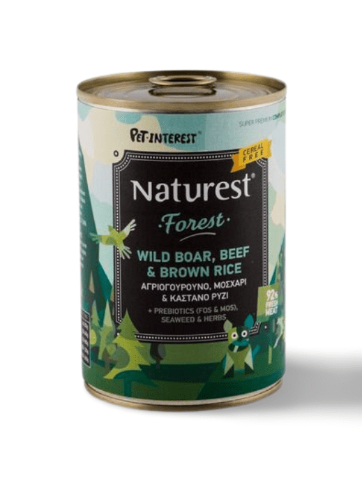 Naturest Forest Wild Boar And Beef With Brown Rice 400Gr
