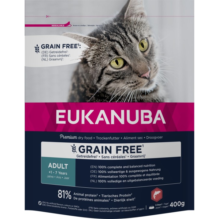 Eukanuba Adult Grain Free Salmon 400Gr