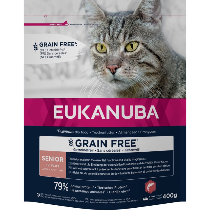Eukanuba Senior Grain Free Salmon 400Gr