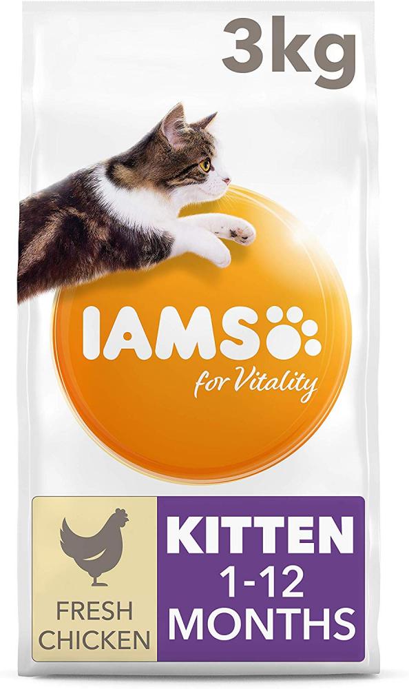 Iams For Vitality Dry Kitten Food With Fresh Chicken - 3 Kg