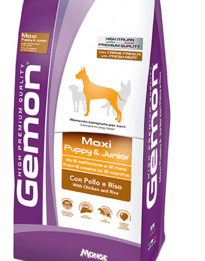 Gemon Maxi Puppy Junior Chicken And Rice - 15 Kg