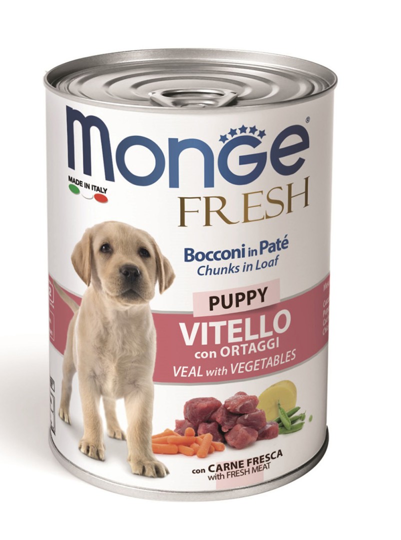 Monge – Fresh Puppy Wet Veal And Vegetables - 400gr
