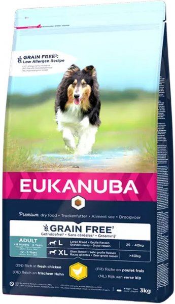 Eukanuba Adult Grain Free Chicken Large Breed - 3 Kg