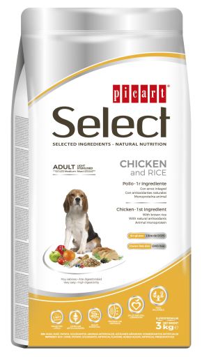 Picart Select Light Chicken And Rice - 3 Kg
