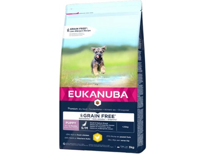 Eukanuba Puppy And Junior Grain Free Chicken - 3 Kg