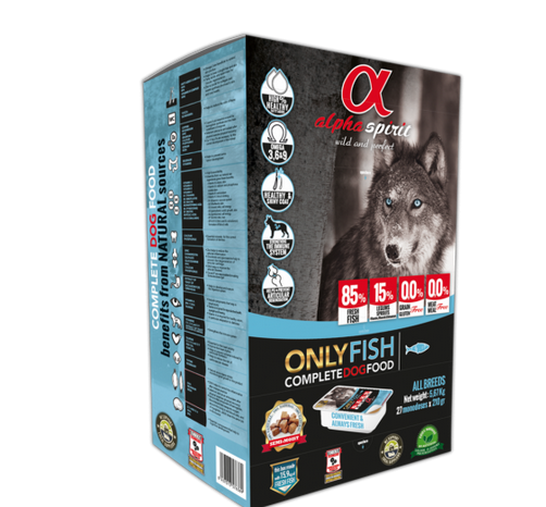 Alpha Spirit Only Fish Complete Dog Food - 9.5 Kg