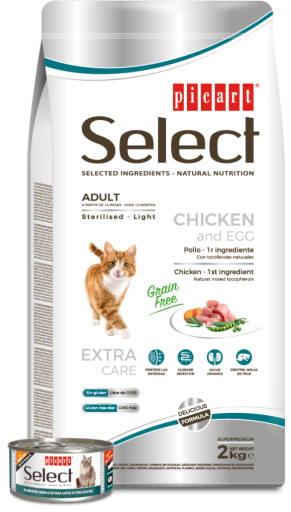 Picart Select Cat Sterilised Chicken And Eggs - 8 Kg