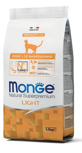 Monge Cat Light Turkey - 1.5 Kg