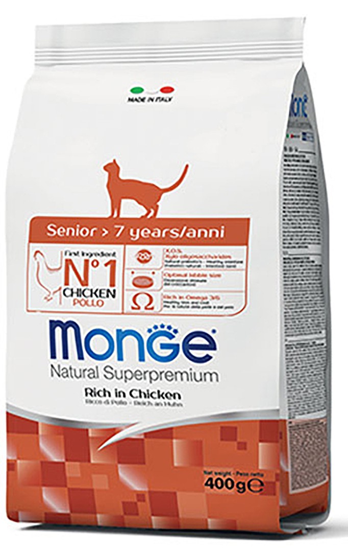 Monge Cat Senior +7 Years Chicken 400g - 400gr