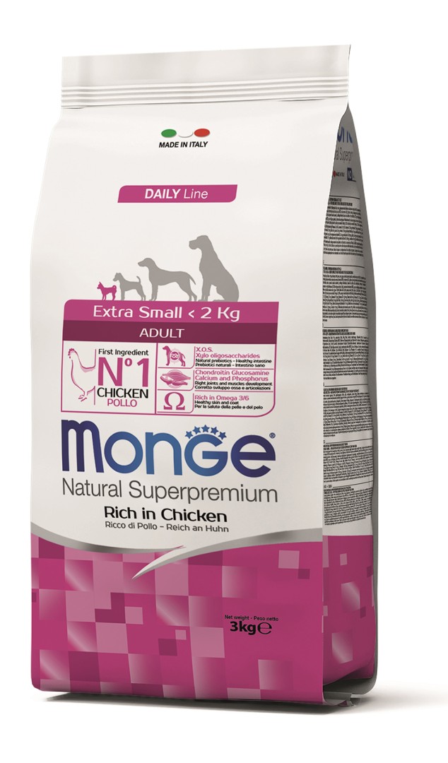Monge Daily Line X-small Adult Chicken - 3 Kg