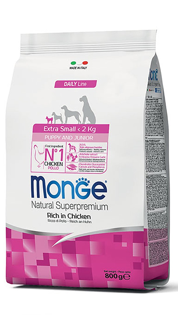 Monge Daily Line X-small Puppy & Junior Chicken - 800gr