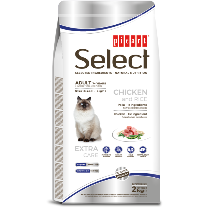 Select Cat Adult 7 Years Sterilised Light - 2 Kg