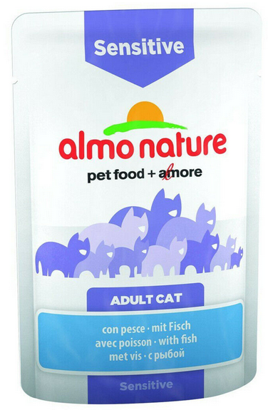 Almo Nature Functional Wet Cat Pouch - Sensitive With Fish 70g - 70gr