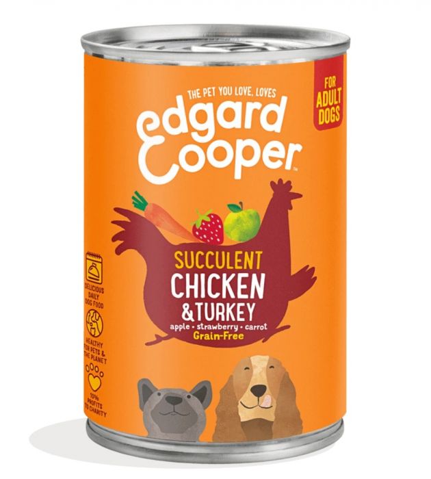 Edgard & Cooper Adult Succulent Chicken & Turkey - 400gr