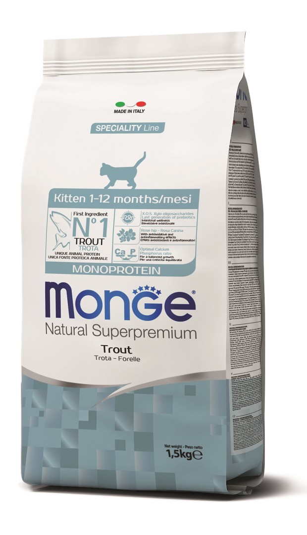 Monge Monoprotein Kitten Trout - 1.5 Kg