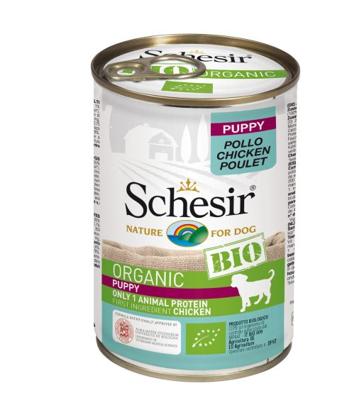 Schesir Bio Dog Puppy Chicken - 400gr