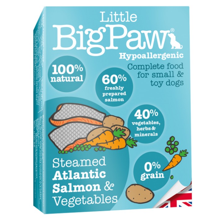 Little Big Paw Steamed Atlantic Salmon Vegetables - 150gr