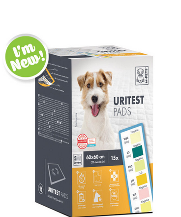 M-pets Uritest Training Pads 60x60 15pcs - 1gr
