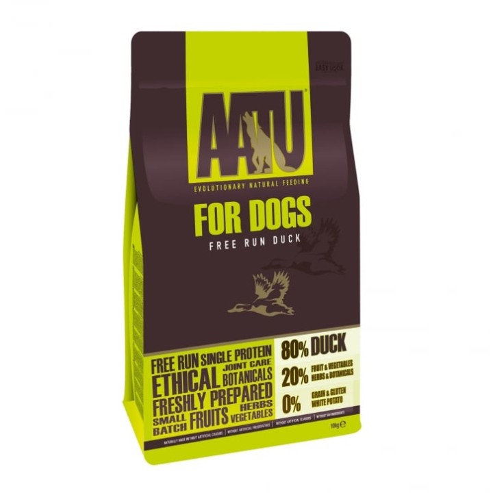 Aatu Free Run Duck  Adult Dog Food - 10 Kg
