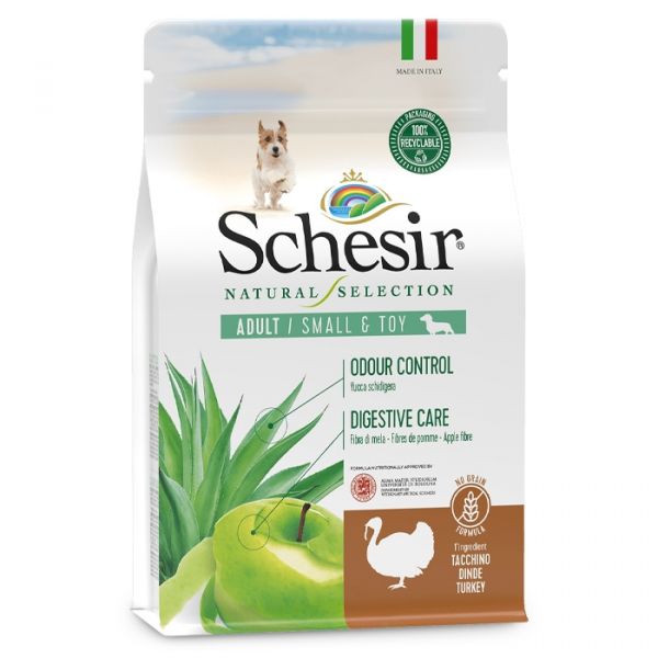Schesir Natural Selection Adult Small And Toy Turkey - 4.5 Kg