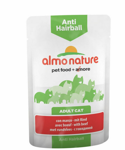 Almo Nature Anti-hairball Cat With Beef 70g - 70gr