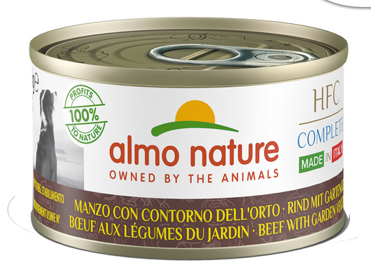 Almo Nature - Complete Wet Food With Beef And Garden Vegetables - 95gr