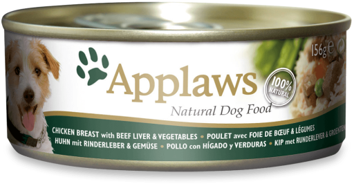 Applaws Can With Chicken, Liver Of Veal And Vegetables For Dogs - 156gr