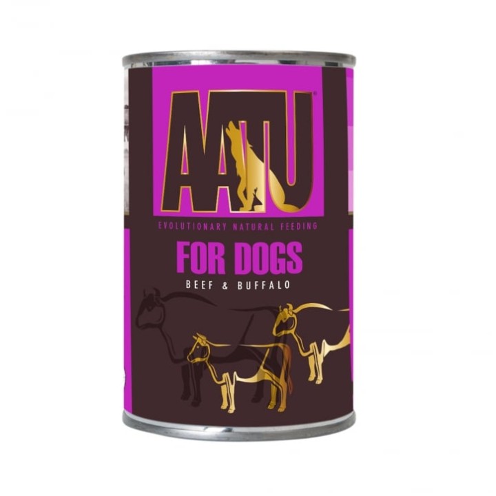 Aatu Beef Buffalo Adult Wet Dog - 400gr