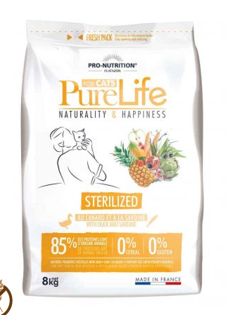 Pro-nutrition Purelife Sterilised Cat - 8 Kg