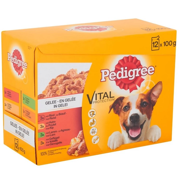 Pedigree Multipack Pouches In Jelly Mix Selection - 1.2 Kg