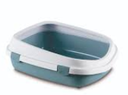 Stafanplast Queen Cat Toilet White/steel Blue